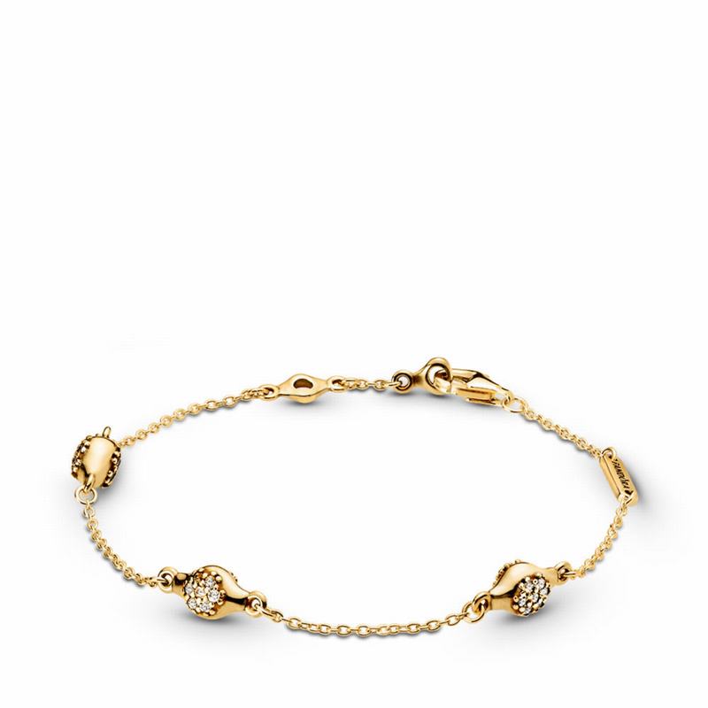 Pandora Australia Shine™ Modern LovePods™ Bracelet - 18ct Gold Plated | GRDUVL058